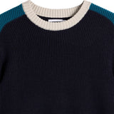 J.Lindeberg Golf Jumper - Stan CB Chunky Knit - JL Navy AW26