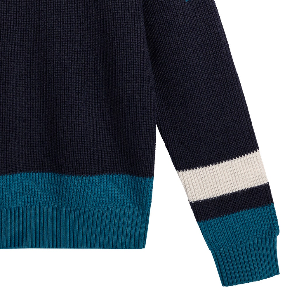 J.Lindeberg Golf Jumper - Stan CB Chunky Knit - JL Navy AW26