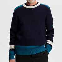 J.Lindeberg Golf Jumper - Stan CB Chunky Knit - JL Navy AW26