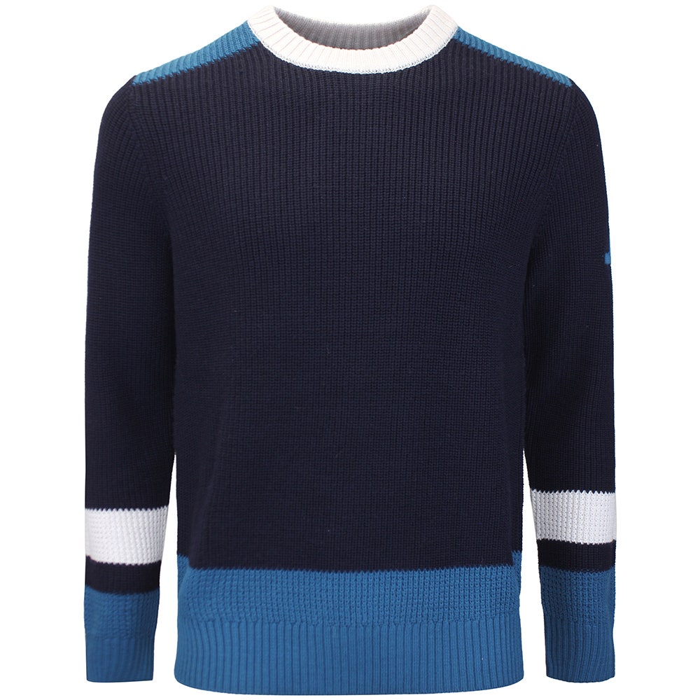 J.Lindeberg Golf Jumper - Stan CB Chunky Knit - JL Navy AW26