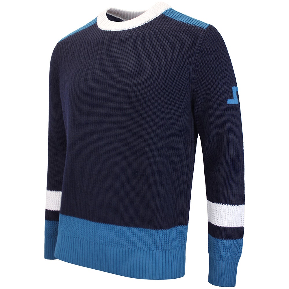 J.Lindeberg Golf Jumper - Stan CB Chunky Knit - JL Navy AW26