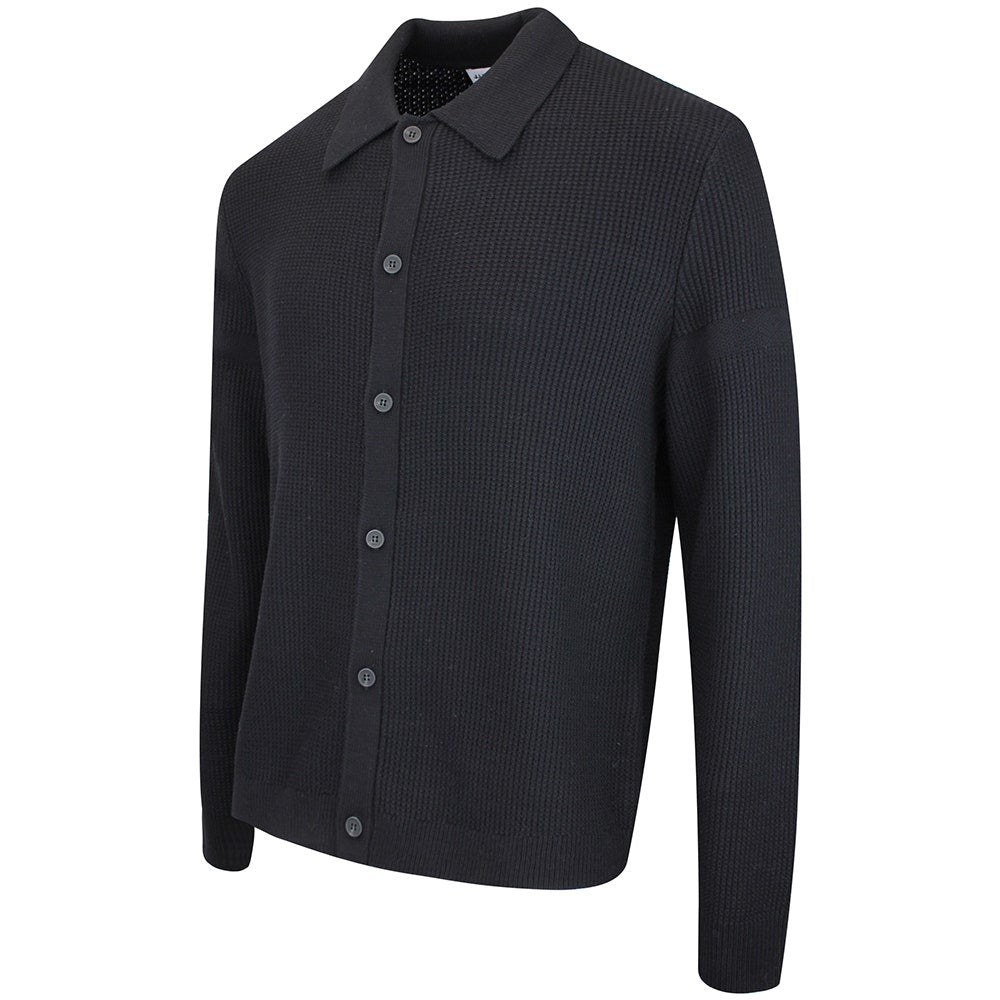 J.Lindeberg Golf Jumper - Willem Cardigan - Black AW26