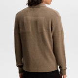 J.Lindeberg Golf Jumper - Willem Cardigan - Brindle AW26