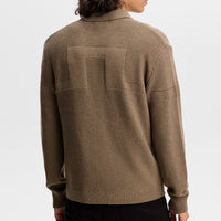 J.Lindeberg Golf Jumper - Willem Cardigan - Brindle AW26