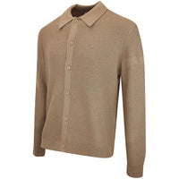 J.Lindeberg Golf Jumper - Willem Cardigan - Brindle AW26
