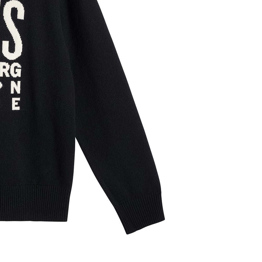 J.Lindeberg Golf Jumper - William Knitted Sweater - Black AW26