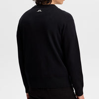 J.Lindeberg Golf Jumper - William Knitted Sweater - Black AW26