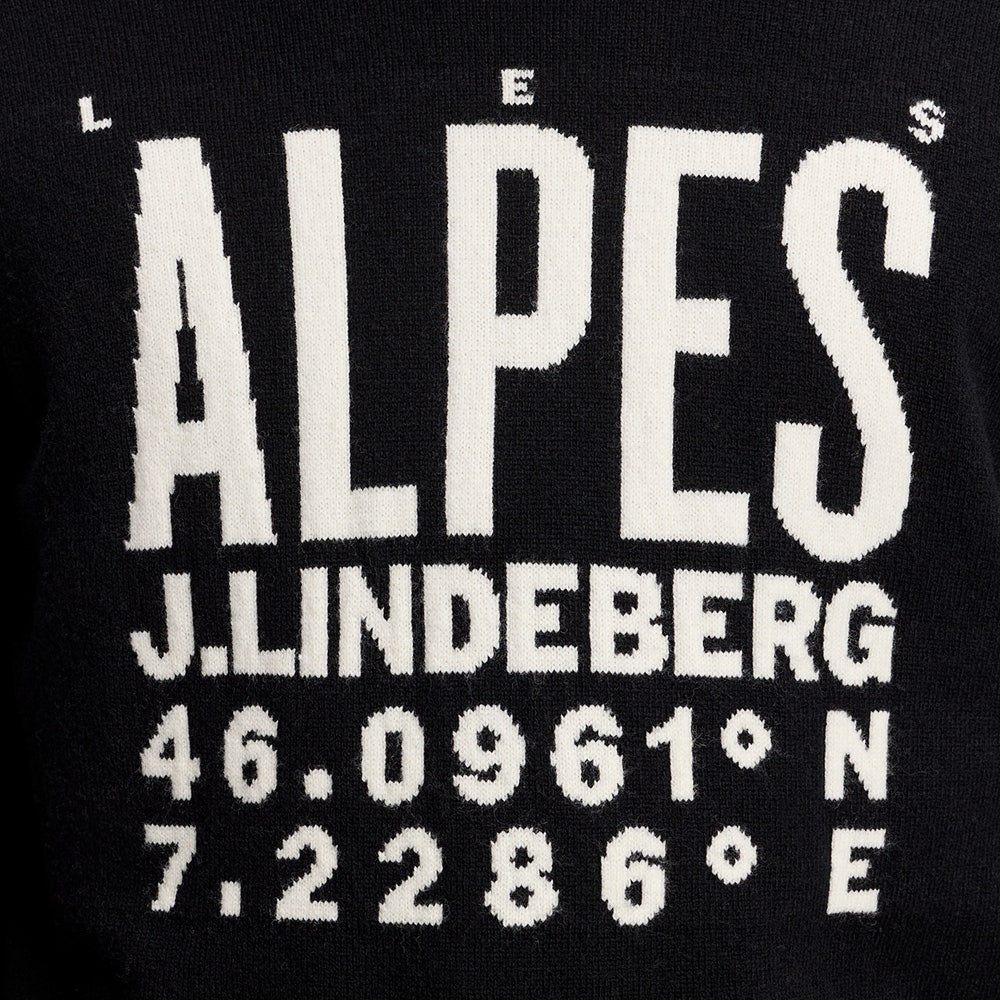J.Lindeberg Golf Jumper - William Knitted Sweater - Black AW26