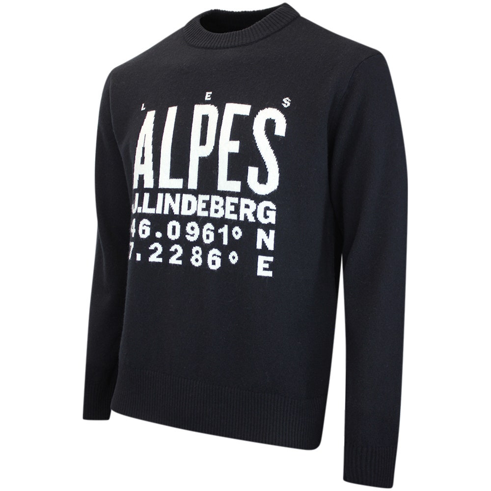 J.Lindeberg Golf Jumper - William Knitted Sweater - Black AW26