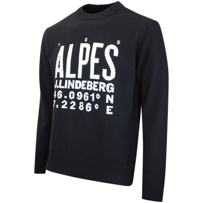 J.Lindeberg Golf Jumper - William Knitted Sweater - Black AW26