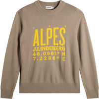 J.Lindeberg Golf Jumper - William Knitted Sweater - Brindle AW26