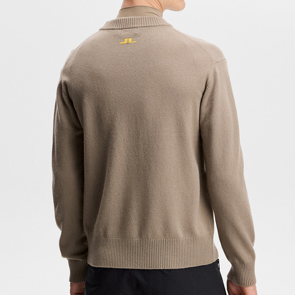 J.Lindeberg Golf Jumper - William Knitted Sweater - Brindle AW26