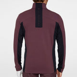 J.Lindeberg Golf Mid Layer - Banks FZ Mid - Huckleberry AW25