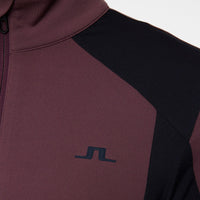 J.Lindeberg Golf Mid Layer - Banks FZ Mid - Huckleberry AW25