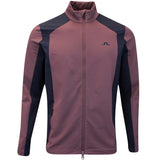 J.Lindeberg Golf Mid Layer - Banks FZ Mid - Huckleberry AW25