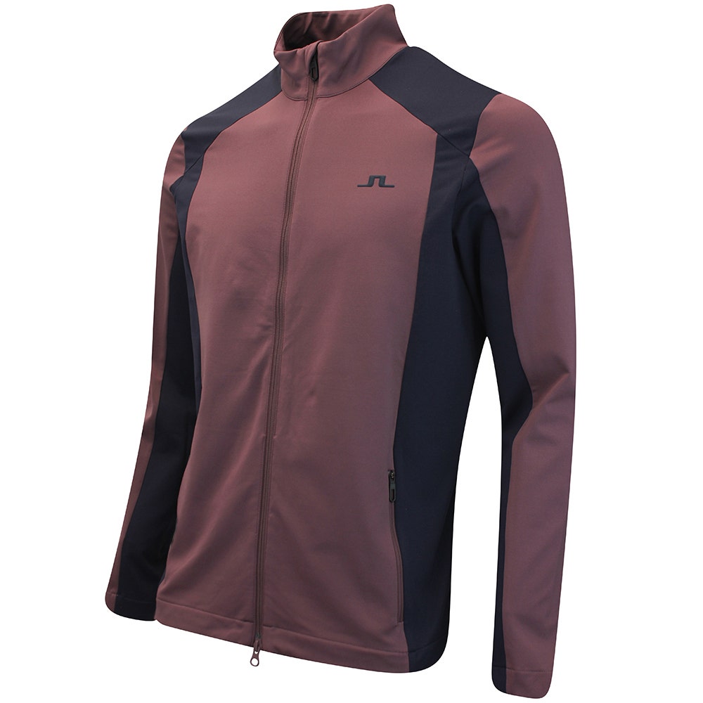 J.Lindeberg Golf Mid Layer - Banks FZ Mid - Huckleberry AW25