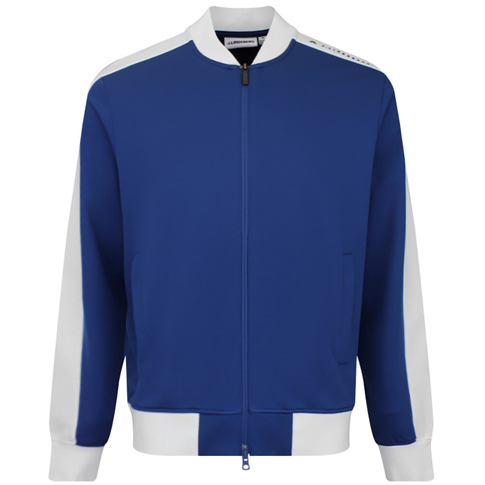J.Lindeberg Golf Mid Layer - Bexter FZ Track Jacket - Estate Blue SH26