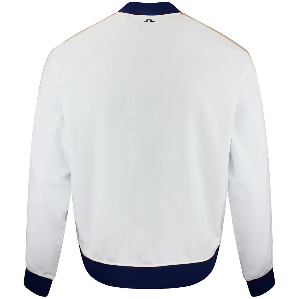 J.Lindeberg Golf Mid Layer - Bexter FZ Track Jacket - White SH26