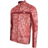 J.Lindeberg Golf Mid Layer - Bridger M Tour 26 Print FZ - Pink SS26