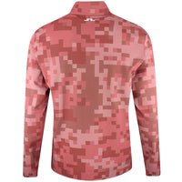 J.Lindeberg Golf Mid Layer - Bridger M Tour 26 Print FZ - Pink SS26