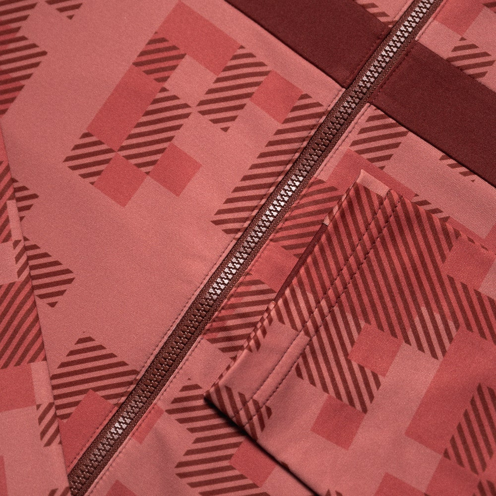 J.Lindeberg Golf Mid Layer - Bridger M Tour 26 Print FZ - Pink SS26