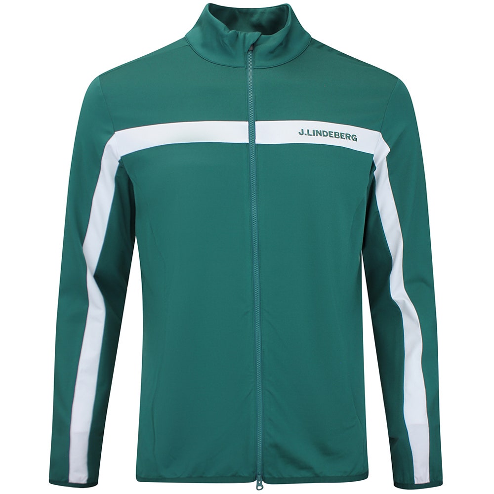 J.Lindeberg Golf Mid Layer - Jarvis FZ - Forest Biome AW26
