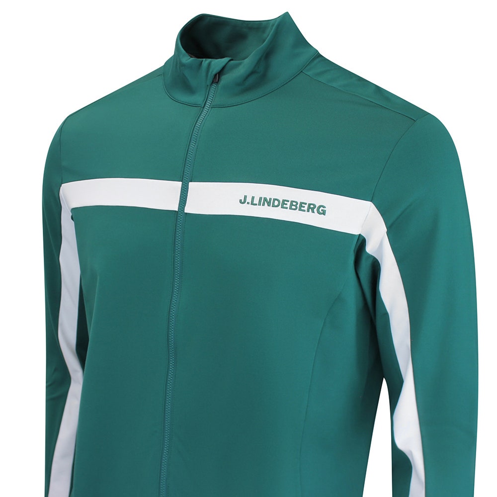 J.Lindeberg Golf Mid Layer - Jarvis FZ - Forest Biome AW26