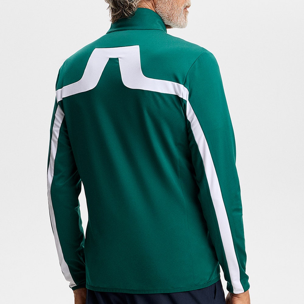 J.Lindeberg Golf Mid Layer - Jarvis FZ - Forest Biome AW26
