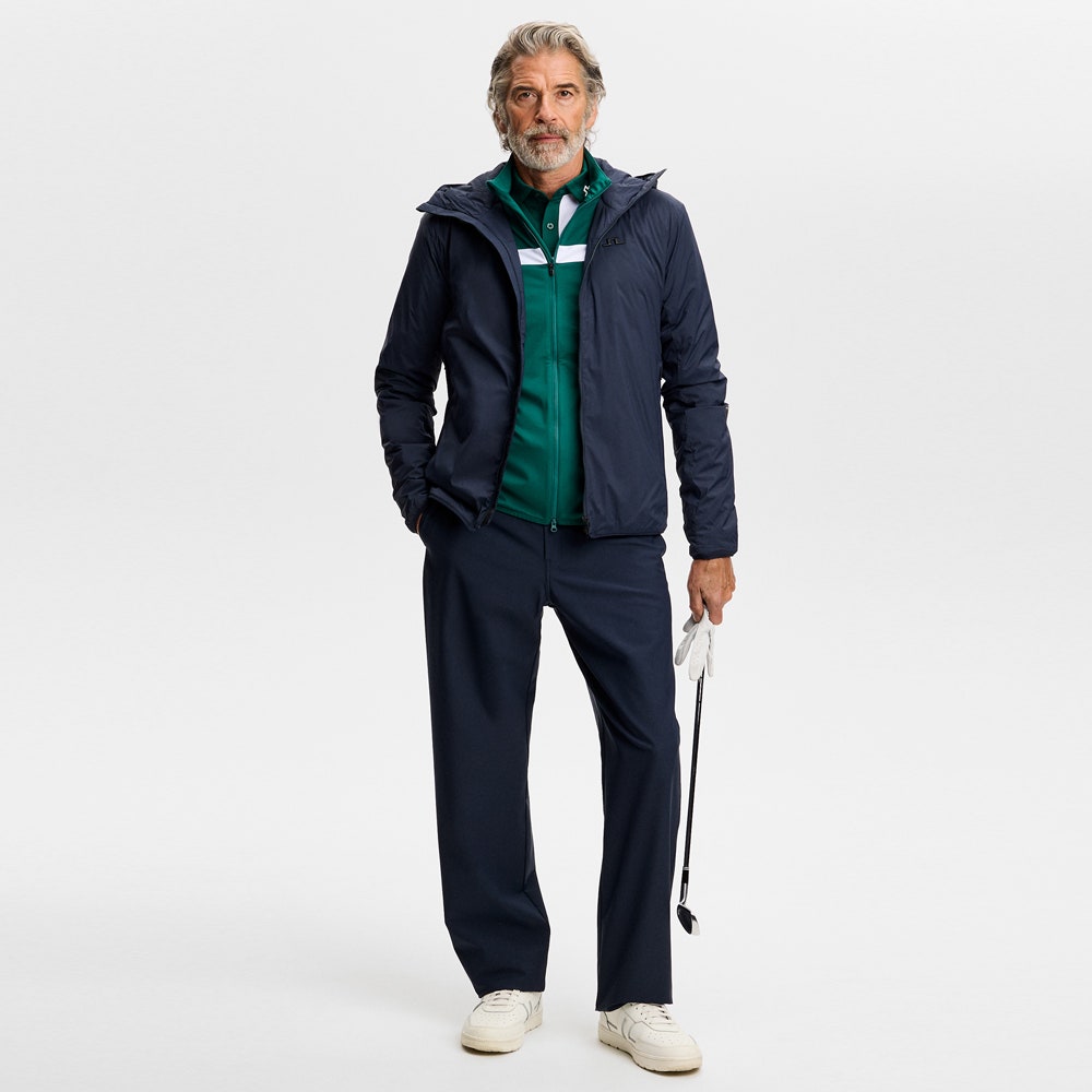 J.Lindeberg Golf Mid Layer - Jarvis FZ - Forest Biome AW26