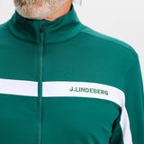 J.Lindeberg Golf Mid Layer - Jarvis FZ - Forest Biome AW26