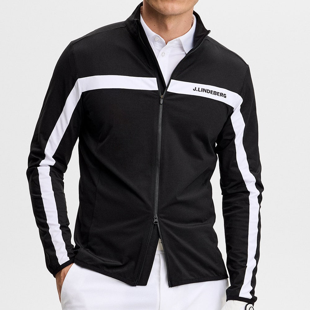 J.Lindeberg Golf Mid Layer - Jarvis FZ Mid - Black AW26