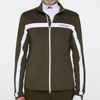 J.Lindeberg Golf Mid Layer - Jarvis FZ Mid - Forest Green AW25