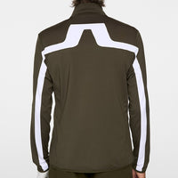 J.Lindeberg Golf Mid Layer - Jarvis FZ Mid - Forest Green AW25