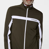 J.Lindeberg Golf Mid Layer - Jarvis FZ Mid - Forest Green AW25