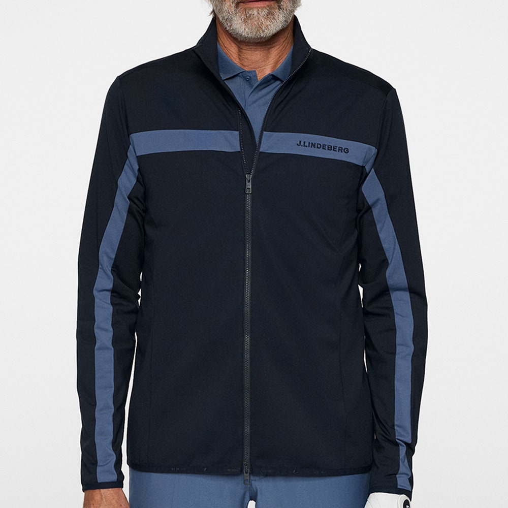 J.Lindeberg Golf Mid Layer - Jarvis FZ Mid - JL Navy AW25
