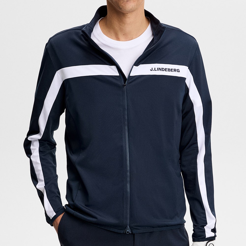 J.Lindeberg Golf Mid Layer - Jarvis FZ Mid - JL Navy AW26