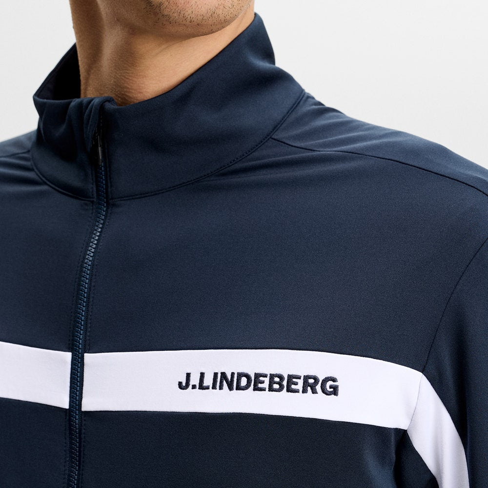 J.Lindeberg Golf Mid Layer - Jarvis FZ Mid - JL Navy AW26