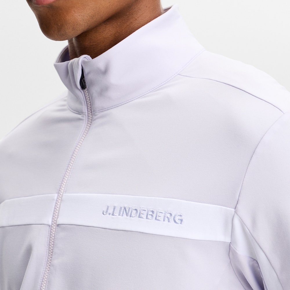 J.Lindeberg Golf Mid Layer - Jarvis FZ - Purple Heather AW26