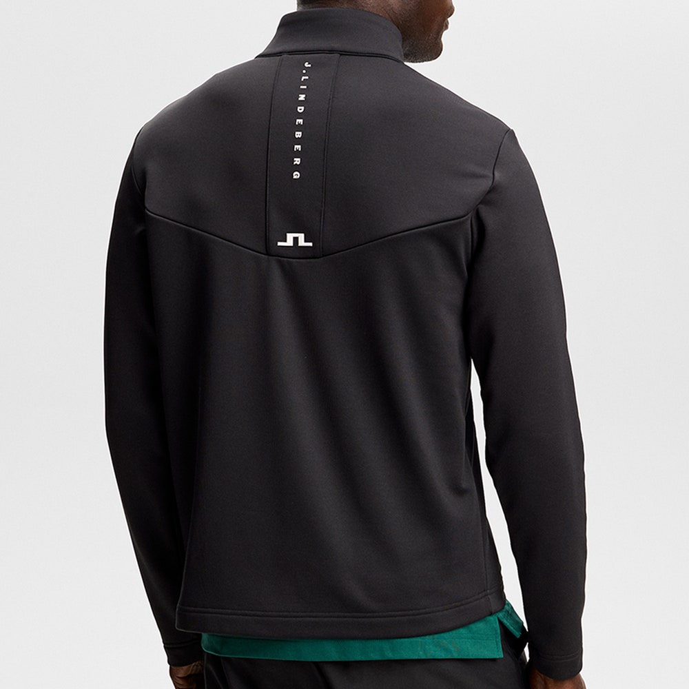 J.Lindeberg Golf Mid Layer - Maclean HZ Mid - Black AW26
