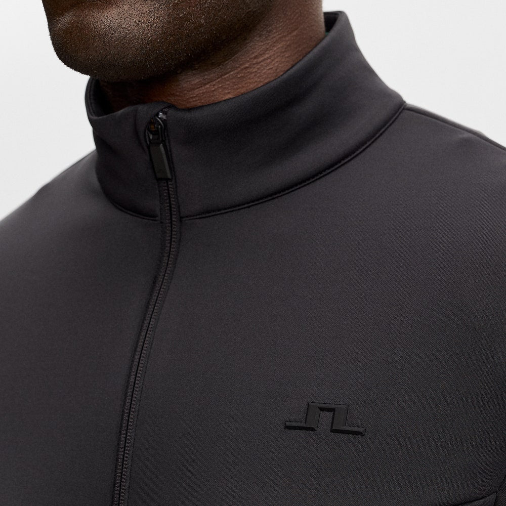 J.Lindeberg Golf Mid Layer - Maclean HZ Mid - Black AW26