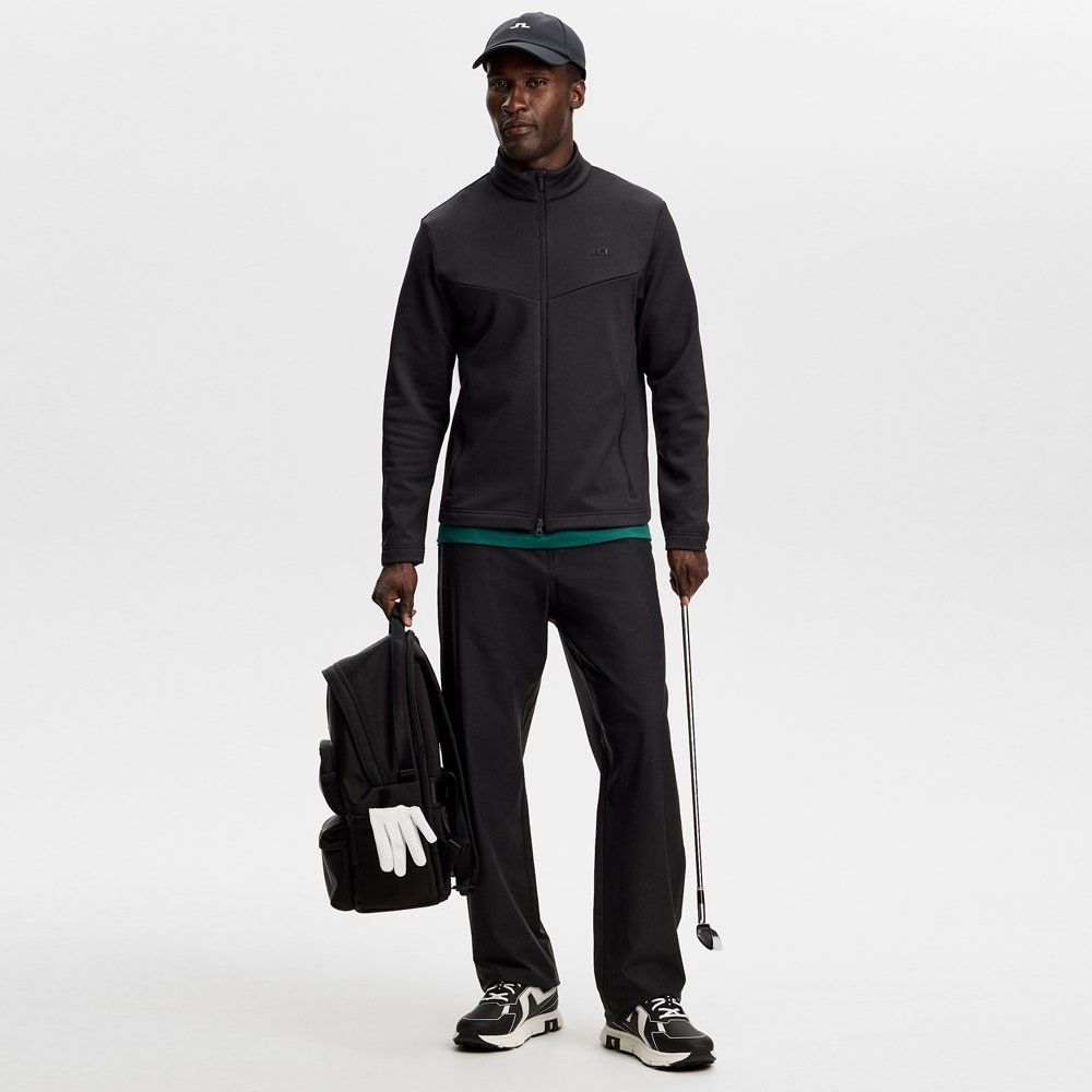 J.Lindeberg Golf Mid Layer - Maclean HZ Mid - Black AW26