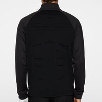 J.Lindeberg Golf Mid Layer - Solarcore FZ Fleece - Black AW25