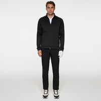 J.Lindeberg Golf Mid Layer - Solarcore FZ Fleece - Black AW25