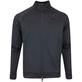 J.Lindeberg Golf Mid Layer - Solarcore FZ Fleece - Black AW25