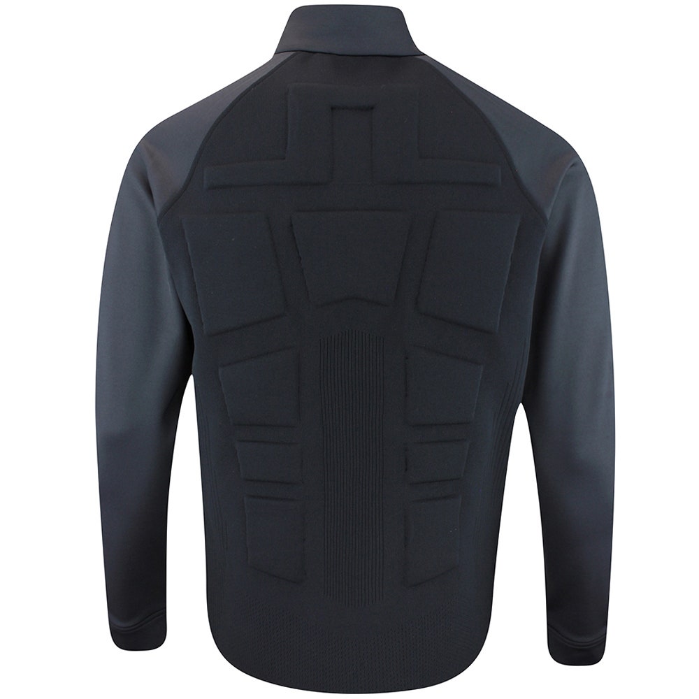 J.Lindeberg Golf Mid Layer - Solarcore FZ Fleece - Black AW25