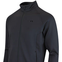 J.Lindeberg Golf Mid Layer - Solarcore FZ Fleece - Black AW25