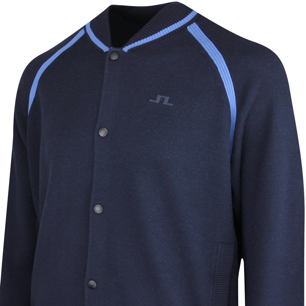 J.Lindeberg Golf Mid Layer - Stanley Knit Bomber - JL Navy SS26