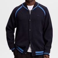 J.Lindeberg Golf Mid Layer - Stanley Knit Bomber - JL Navy SS26