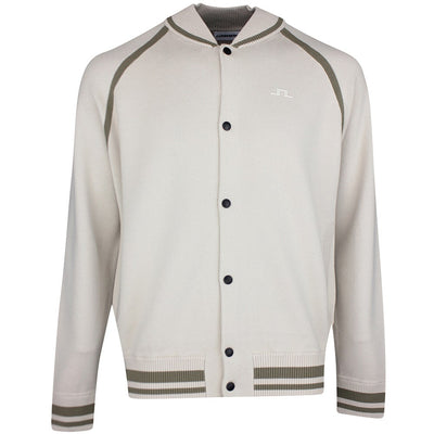 J.Lindeberg Golf Mid Layer - Stanley Knit Bomber - Moonbeam SS26