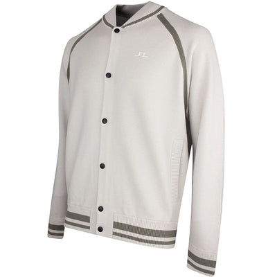 J.Lindeberg Golf Mid Layer - Stanley Knit Bomber - Moonbeam SS26